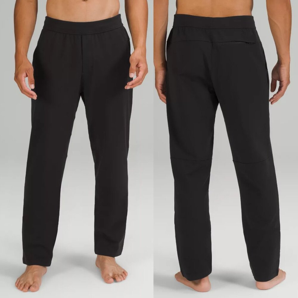 Lululemon Mens L Discipline Pant Black 32" Inseam Stretch Athleisure M5571S $128